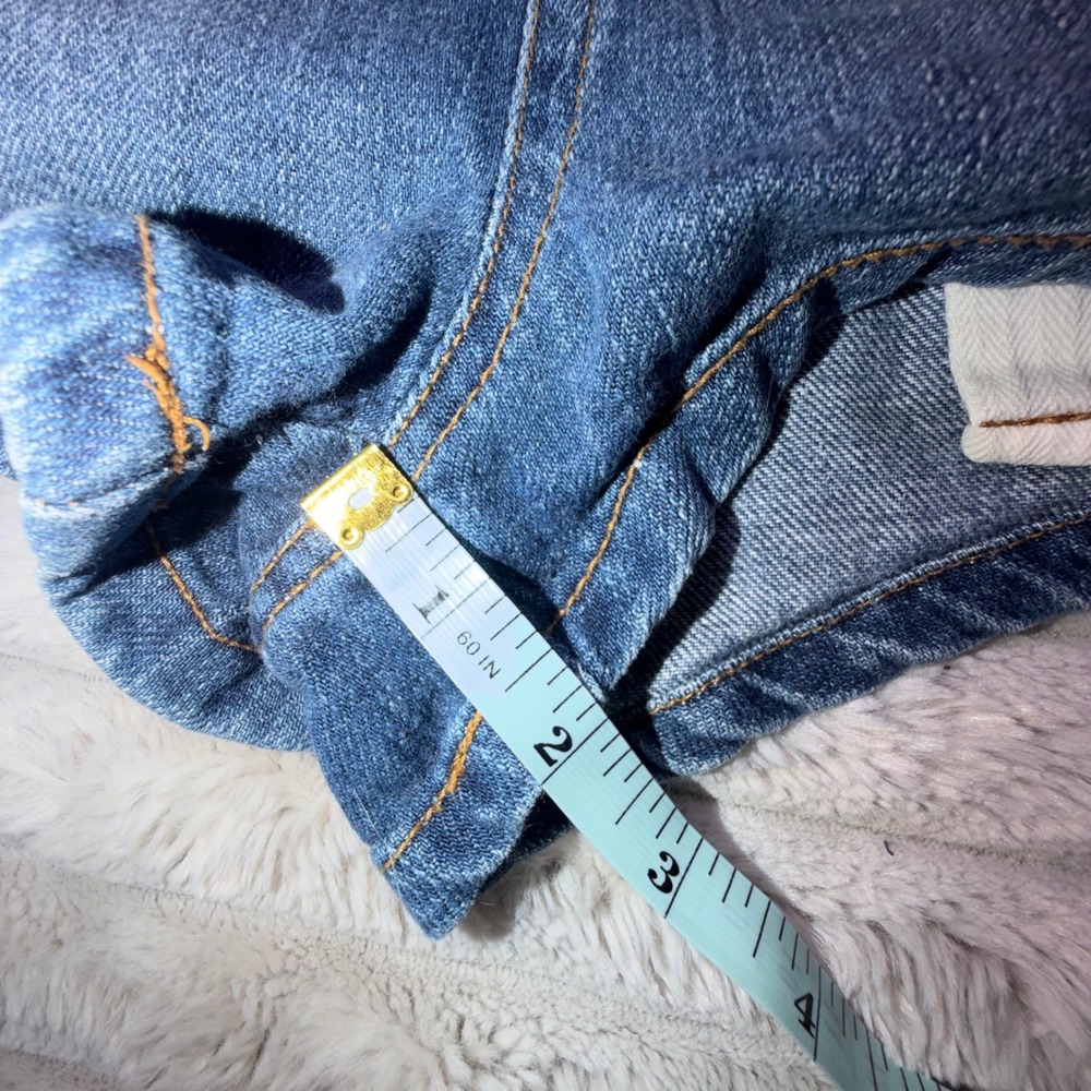 Free People Womens 24 Denim Shortalls Blue Jean Overalls Medium Wash Shorts - Picture 7 of 12